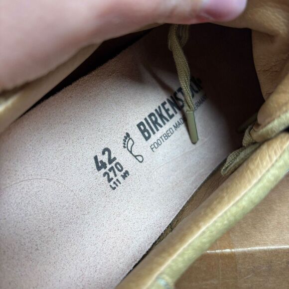 NEW Birkenstock Bend Low Suede Leather Khaki, Regular Fit EU 42, US L 11, US M 9 - Picture 8 of 9